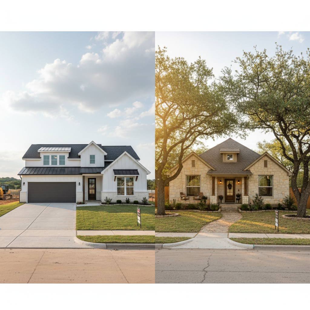New Construction vs. Resale Homes in Dripping Springs, TX